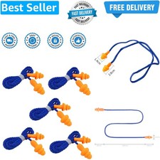 5 Pairs Corded Ear Plugs -