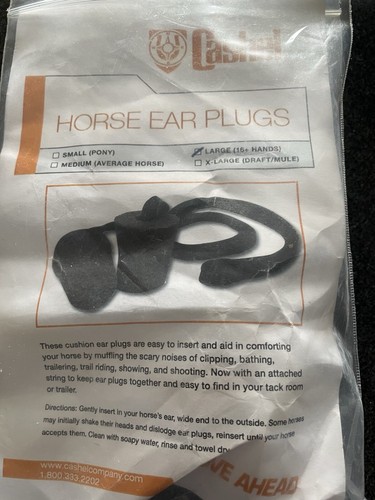 Cashel equine ear plugs - equine, with