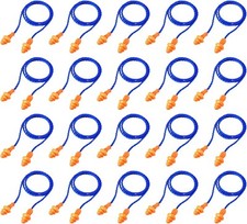 20 Pairs Corded Ear Plugs
