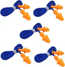 5 Pairs Corded Ear Plugs -