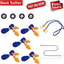 5 Pairs Corded Ear Plugs -
