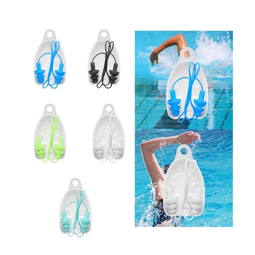 Soft silicone earplugs with - soft,